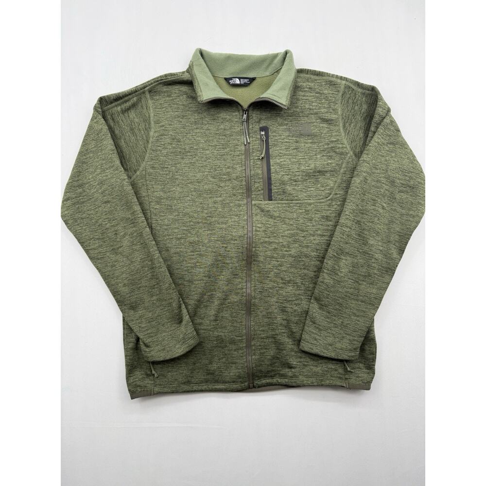 The North Face Men’s Canyonlands Full-Zip Fleece Jacket Green Medium